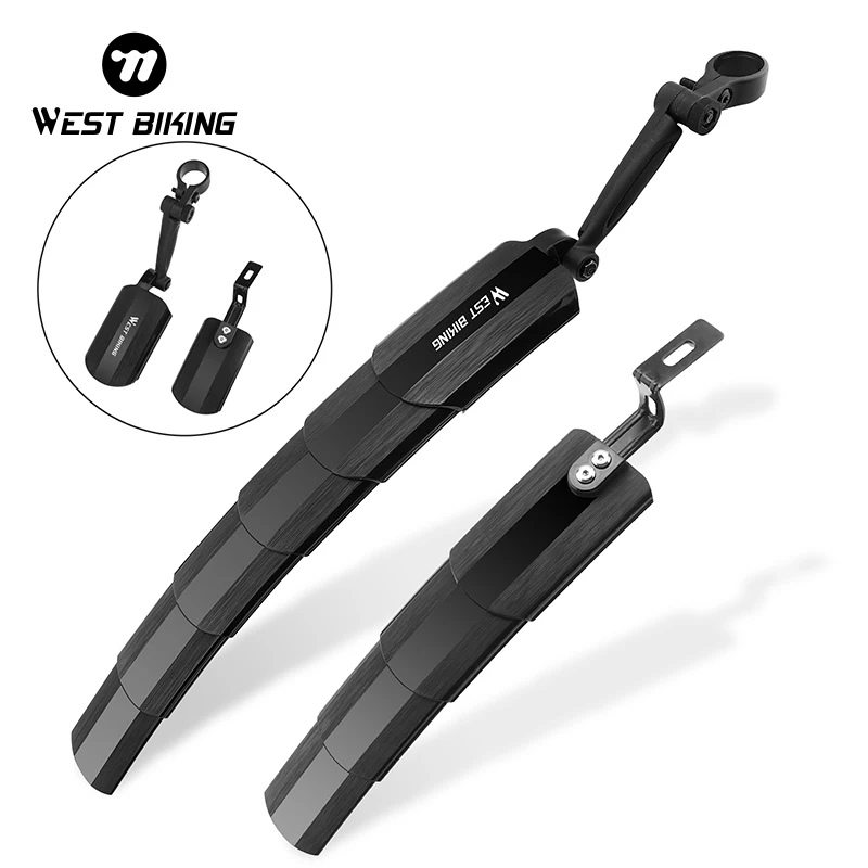 

WEST BIKING Foldable Universal Bike Mudguard MTB Bicycle Front Rear Fender Cycling Wheel Wings Mud Guard Mountain Bike Fender