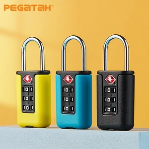 TSA-Combination Lock for Travel Baggage, Changing Password, Black Lock, Security Code, 3 Digit Lock, Contrast Design 8 Main Sales Padlocks with Various Keys - №4