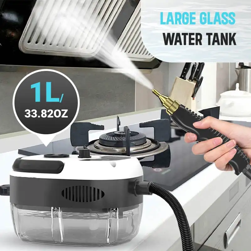 2500W Steam Cleaner Machine Handheld High Temperature Pressurized Steam Cleaner Machine 1000ml Tank for Home Kitchen Toilet Car