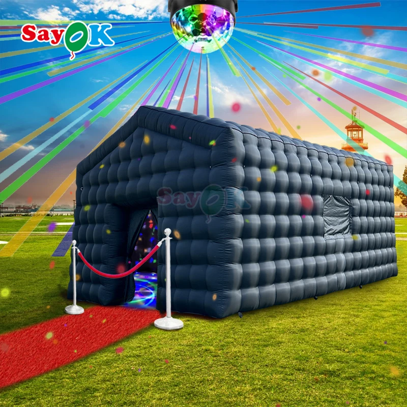 

Sayok Large Inflatable Disco Tent with LED Lights, Outdoor Inflatable Nightclub Party Tent for Event, Wedding & Nightclub