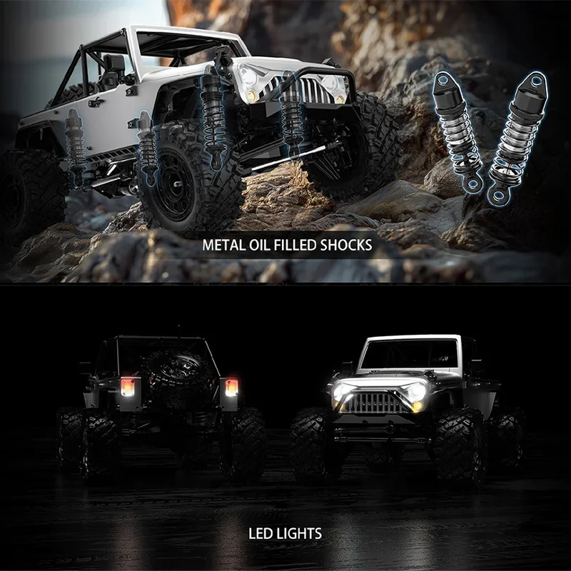 Mjx H12Y Metal RC Brushless Professional High-Speed Remote Control Vehicle Climbing Off-Road Vehicle Model Electric Toy Model