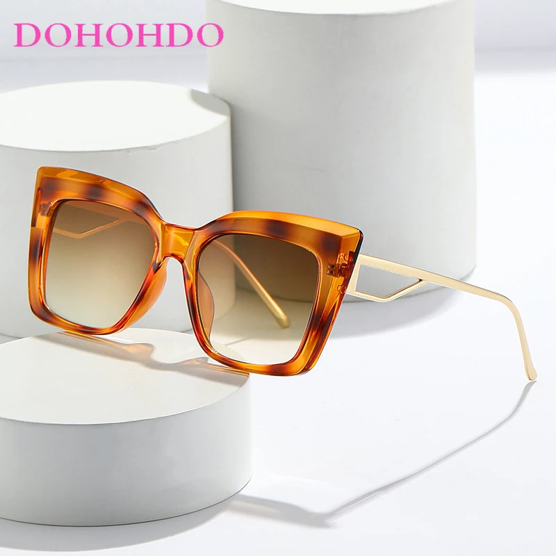 

Fashion Classic Retro Cat Eye Sunglasses Women Luxury Brand Design Lens Big Gradient Popular Rectangle Sun Glasses Female UV400