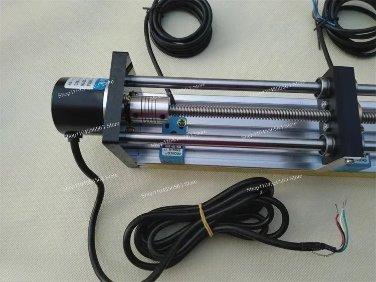 Educational PLC Stepper Motor Kit with Encoder Driver & Ball Screw Linear Stage for Automation Training