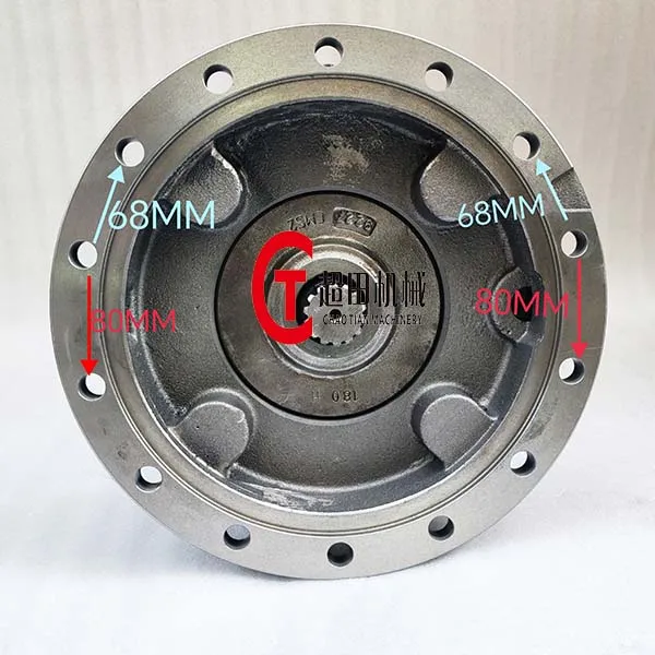 XE215C Swing Motor Construction Machinery Parts 14 Holes 68MM 80MM Swing Motor Without Gearbox XE215C Hydraulic Swing Motor