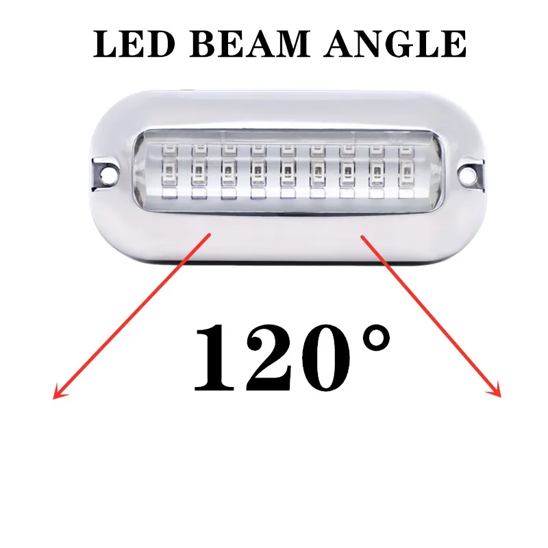 2x 27LED   Boat Transom Light Underwater Pontoon Marine Ship Boat Accessories Light ip68 Marine Light Yacht lamp