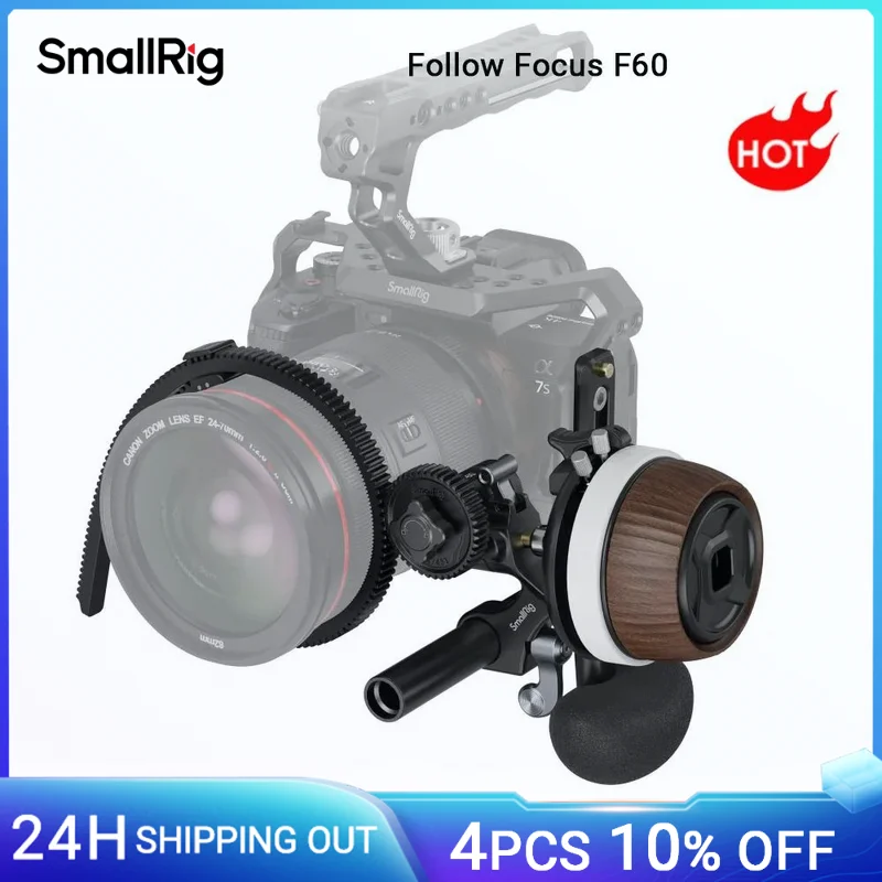 SmallRig Modular Follow Focus F60 Adjustable Non-stop Damping System , For 360° Zoom , For Sony DSLR Mirrorless Cameras -3850