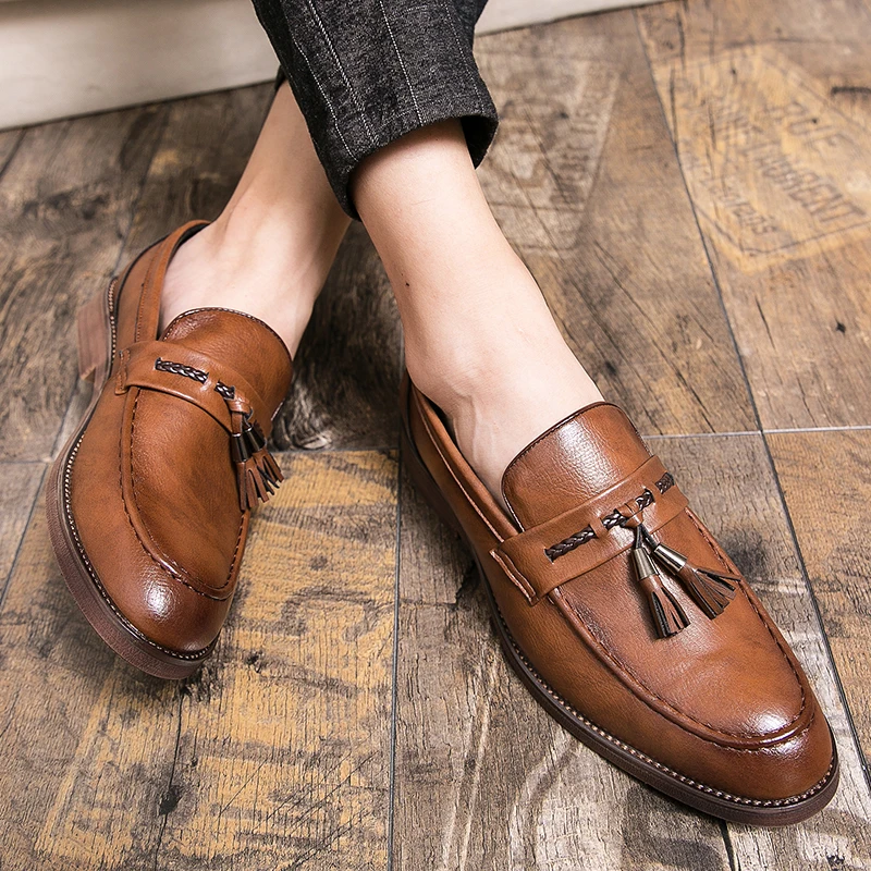Sapatos casuais pontiagudos pa - Home Barca avaliação e preço