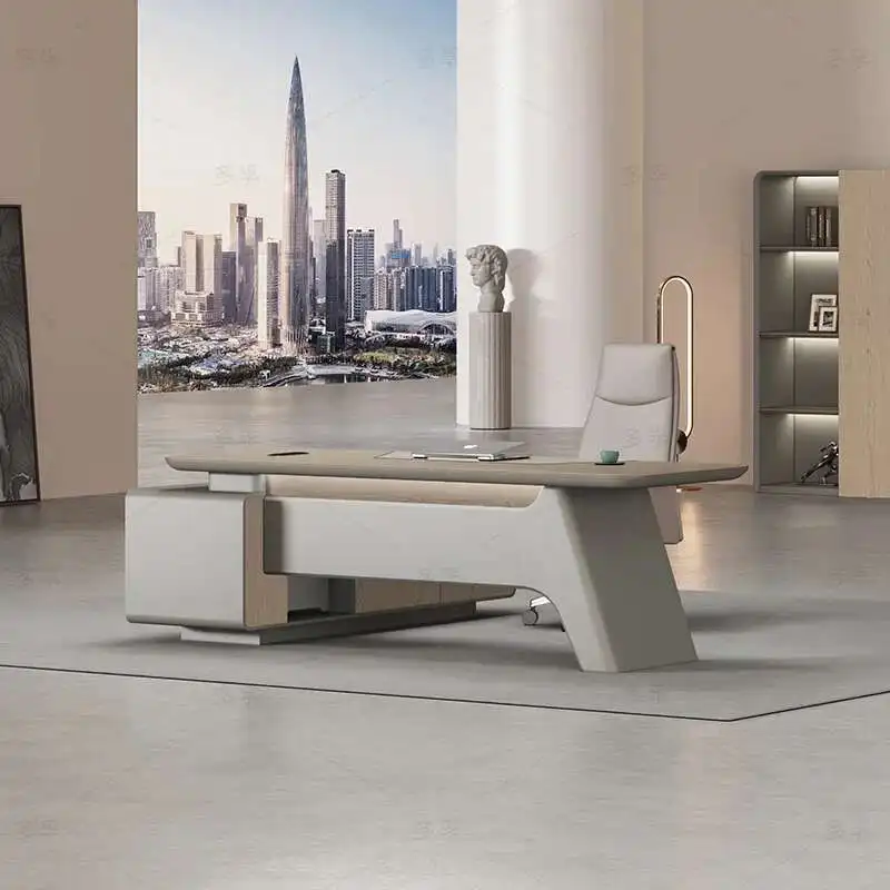 Luxury Wooden Office Desk Computer Standing Gaming Bedroom Drawer Office Desk Conference Storage Long Ufficio Unique Furniture