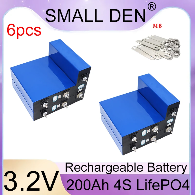 

3.2V 200Ah Lifepo4 rechargeable battery 12V 24V electric boat RV inverter solar golf cart, DIY