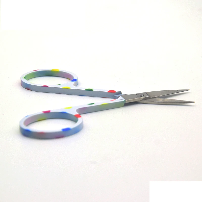 4inches Embroidery Scissors printing Scissors with Stainless Steel Handle Cosmestic Scissors