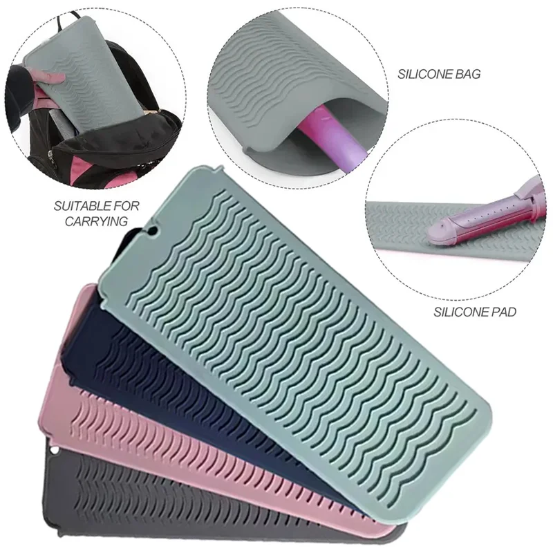 

1 шт., многофункциональная силиконовая термостойкая подушечка, изоляционный коврик, выпрямитель для волос, термочехол для завивки волос, плоские утюжки