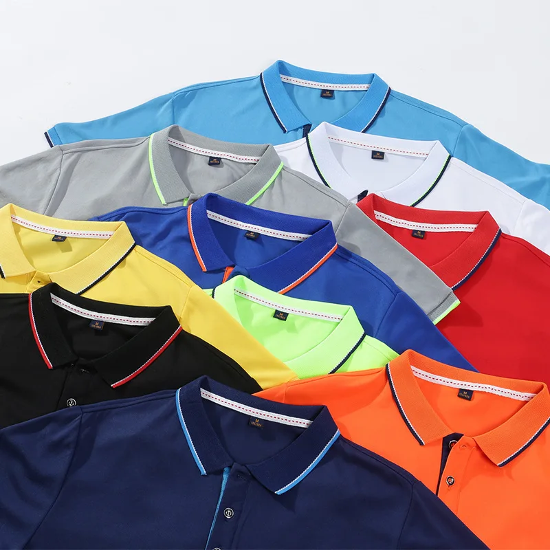 Men's New Solid Color POLO Shirt Short Sleeve Summer Fashion Vibrant Colorful Business and Leisure Comfortable Breathable Top