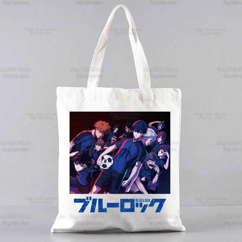 BLUE LOCK Shopper Shopping Tote Bag Shoulder Bag Isagi Yoichi Seishiro Nagi Meguru Bachira Canvas Bags Capacity Handbag