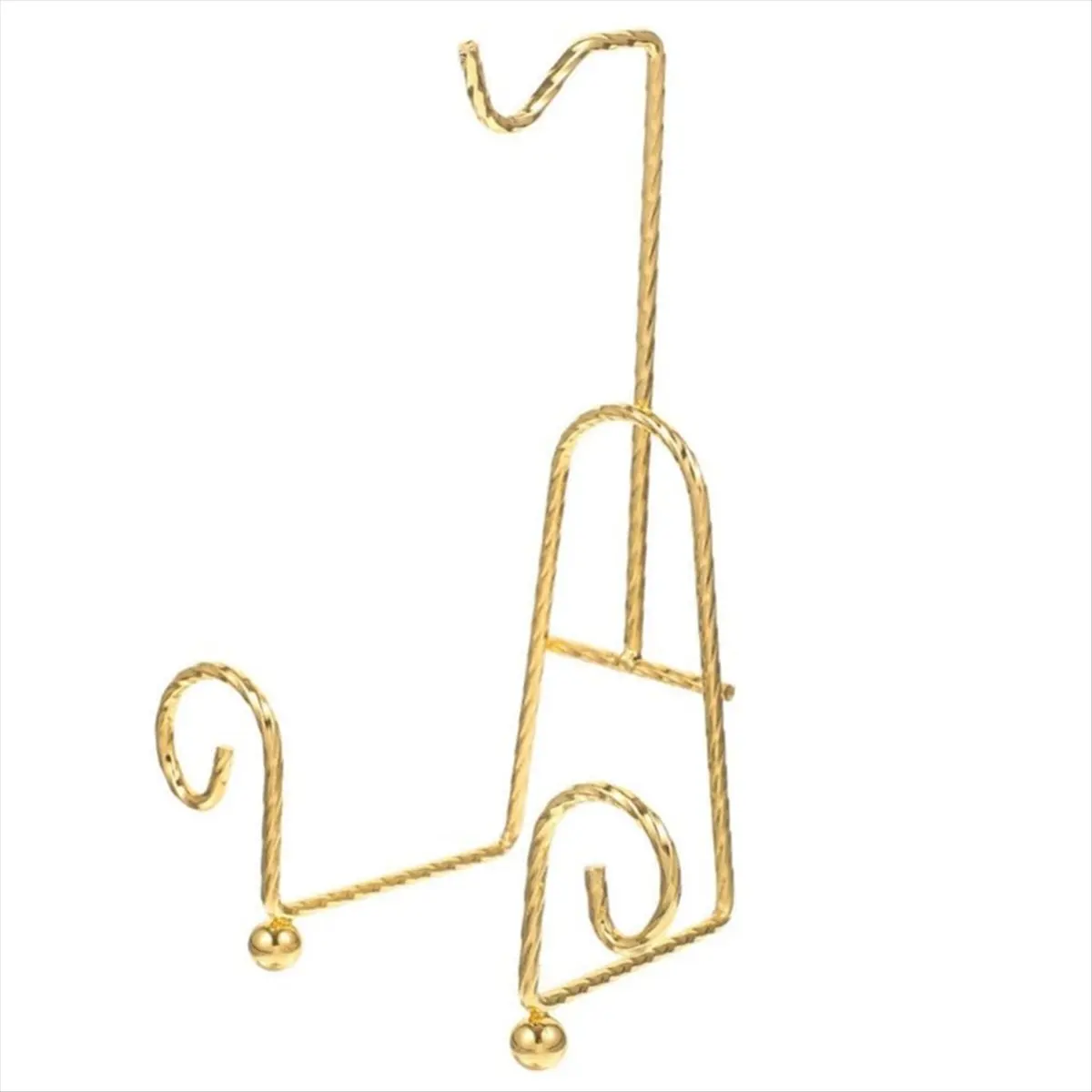 A56K Tea Cup Holder Gold Mug Holder Tea Set Display Stand Gold Metal Cup Saucer Display Stand