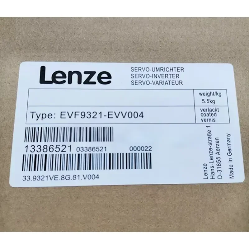 Lenze Drive EVF9321-EVV004 Servo Drive Imported Model In-Stock Motor Drivers EVF9321-EV EVF9322-EV EVF9323-EH EVF9326-EV