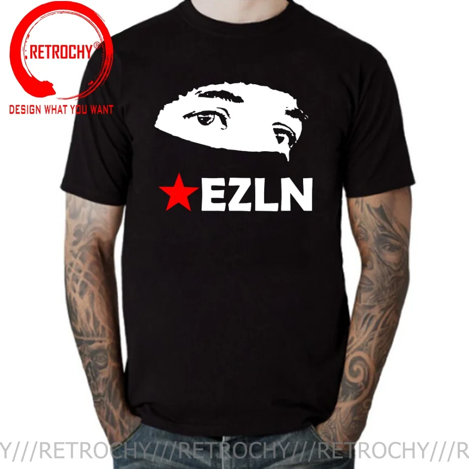 ZAPATISTA EZLN MEXICO COMMANDER T Shirt Men Fashion Trendy Casual Clothing Stylish Tops Tee Shirt Leisure Tshirt Men's T-Shirt