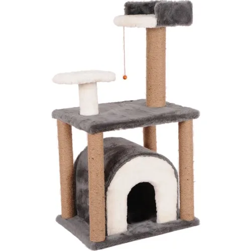 Cat Hause Cat Scratching House S1 Gray 105 cm Size 105 Cm x 55Cm x 40Cm