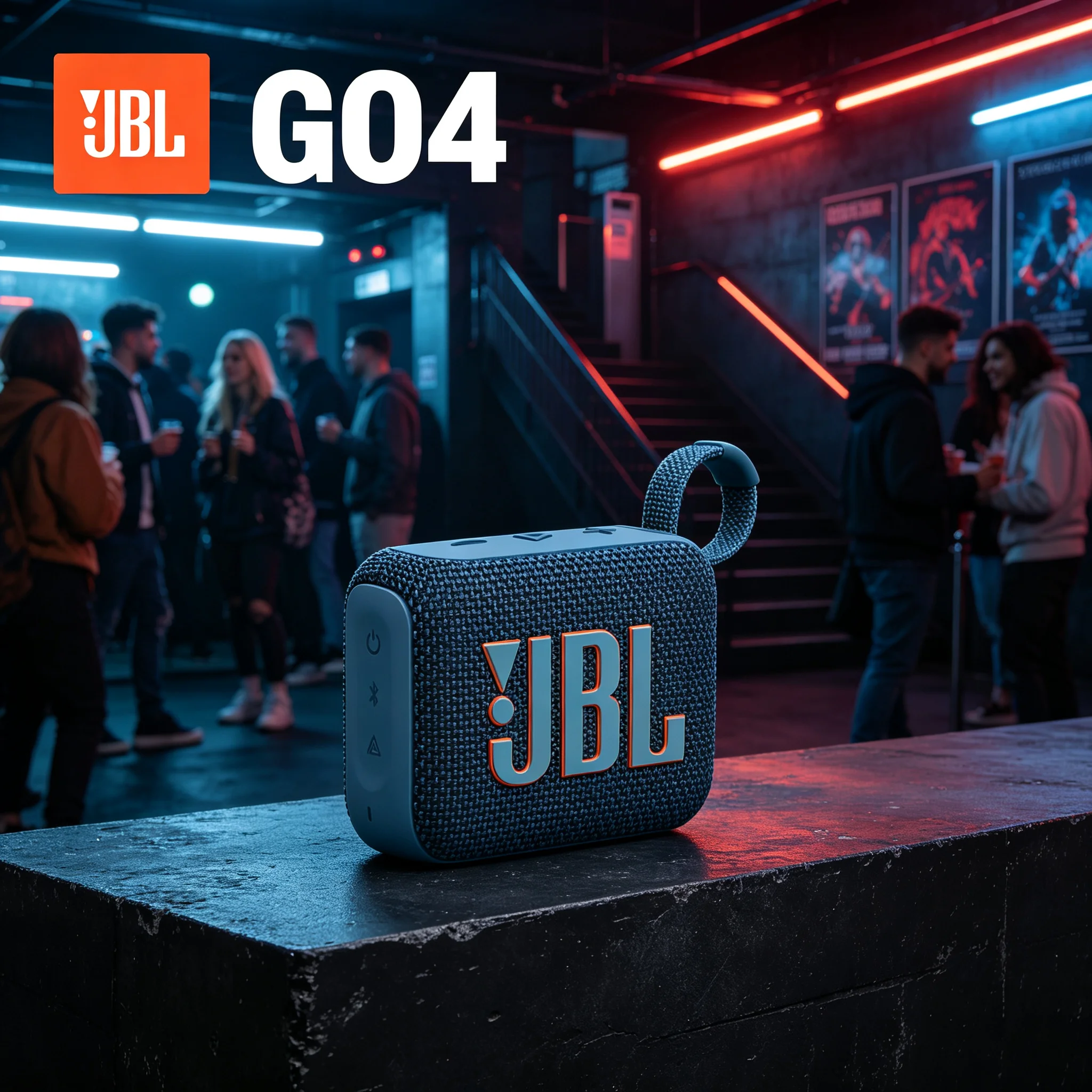 JBL GO4 Pocket Sized Bluetooth Speaker Playtime Boost Extend Battery Life Durable Fabric Shell Biking Backpacking Speaker