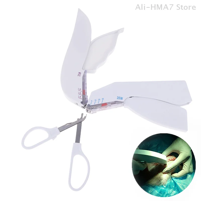 Professione Chirurgia medica Speciale Acciaio inossidabile Macchina per cucire la pelle Usa e getta 35W Chirurgia Pelle Cucitrice Sutura Cucitrice