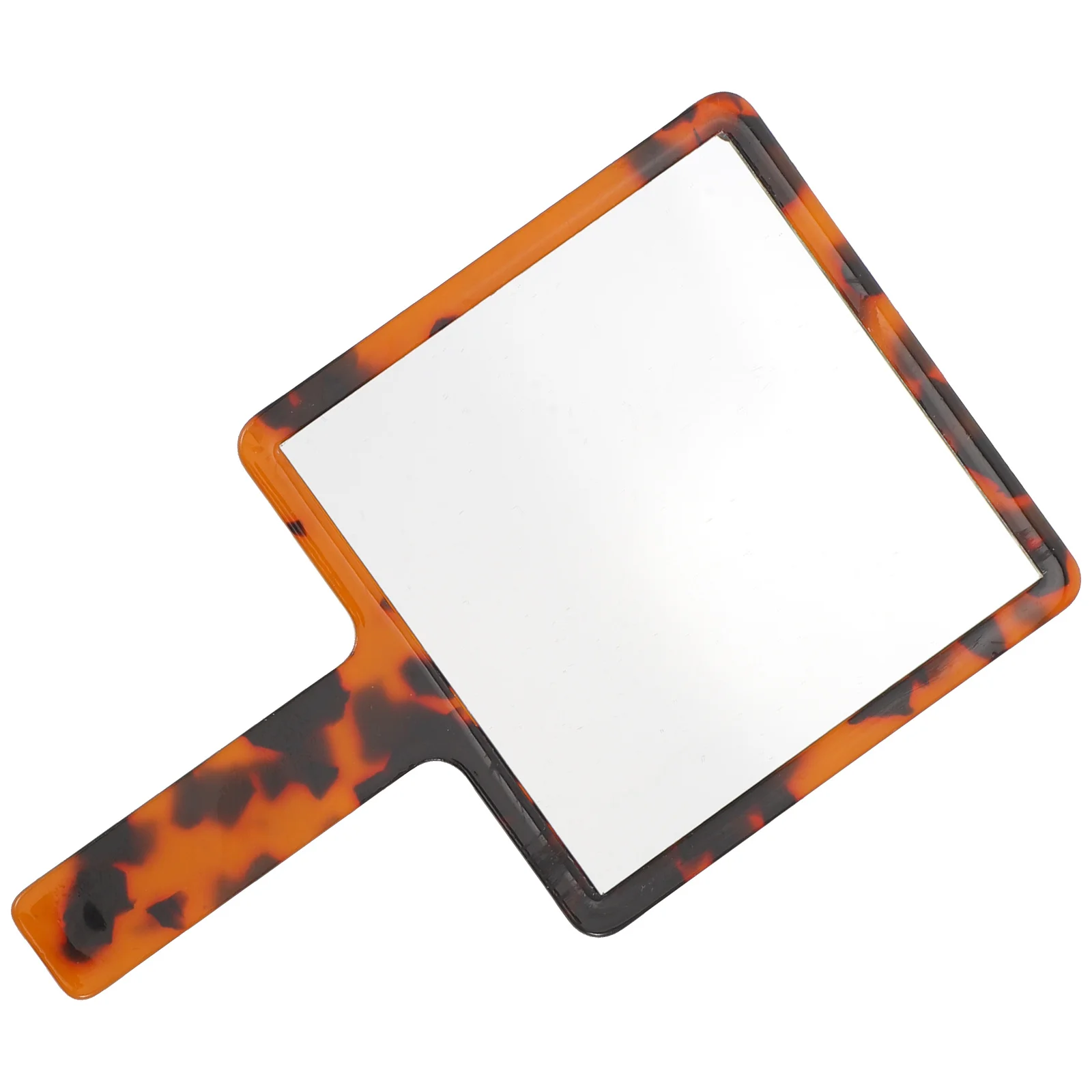 Stylish Retro Handle Mirror High Definition Glass Portable Dressing Mirror for Salon Hairdressers and Beauty Enthusiasts