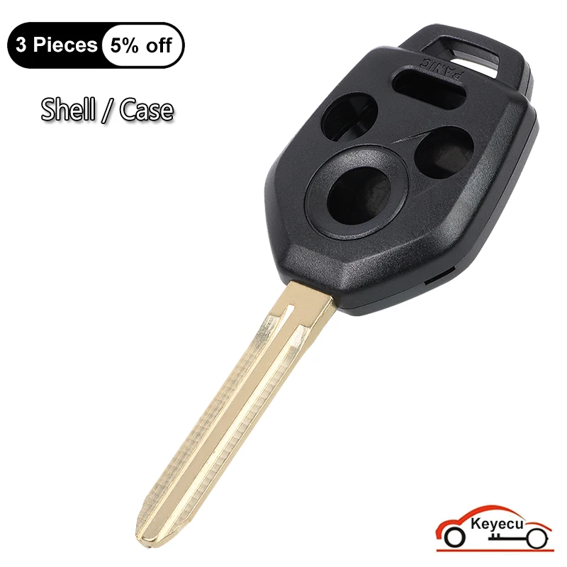 KEYECU 4 Buttons Case B110 Keyway for Subaru Forester Legacy Impreza Outback STI WRX XV Crosstrek Auto Remote Key Shell Cover