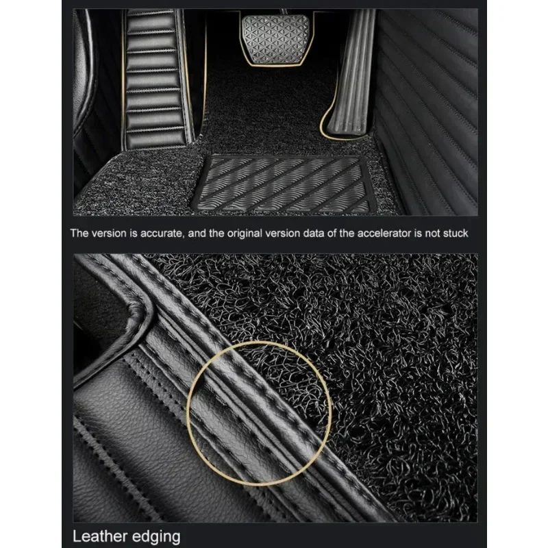 Tappetini per auto di lusso a doppia coperta a copertura totale per MINI R53 R56 4 posti F55 F56 2 porte 4 porte PACEMAN R61 Accessori auto