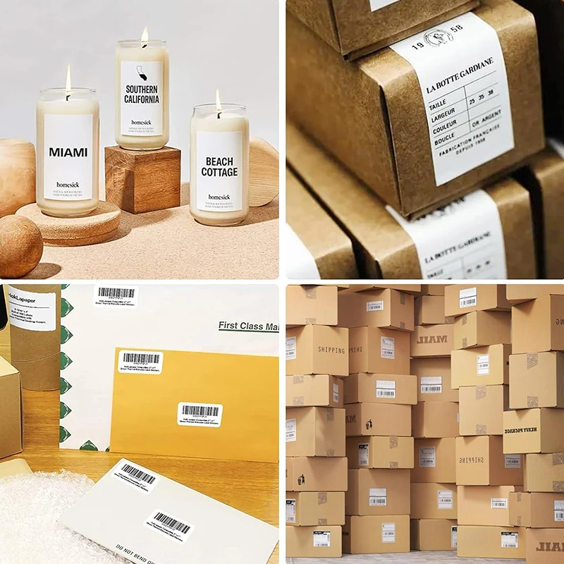 50 Sheets of A4 Matte Self-Adhesive Label Stickers, Each Sheet Contains Multiple Label Stickers, Available in Various Sizes, Compatible with Inkjet and Laser Printers, for Office, Home, and Mailing Purposes, with a Wide Range of Uses