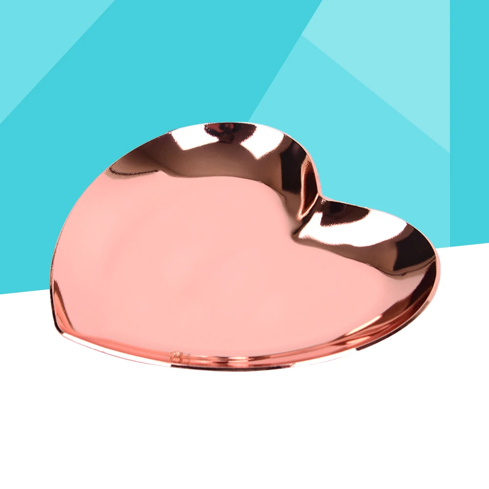 

Heart Shaped Jewelry Tray Dishes for Women Necklace ganizer Display Plate Premium Material Steady Base Ideal Gift Wedding