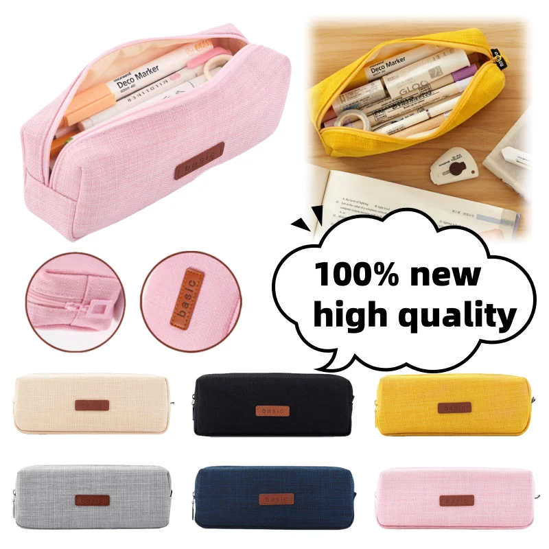 Pencil Case Bag for Girls and Boys Kawaii Washable Pen Box Multicolor Optional Cute Pen Pouch Back To School Stationery Supplies