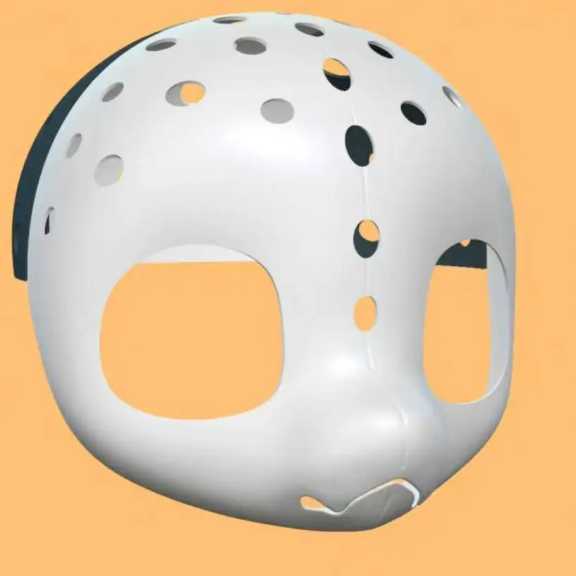 Kemono Base Mask Short Snout Adorable Dragon idae Beast Headmask Skeleton 3D Printed Furry PLA Material