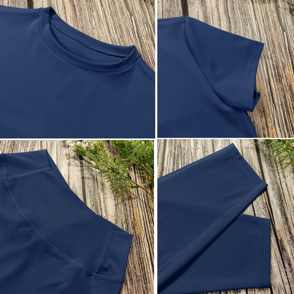 2-delige dames yogaset workout sportkleding gymkleding fitness crop top met korte mouwen hoge taille legging sportpakken