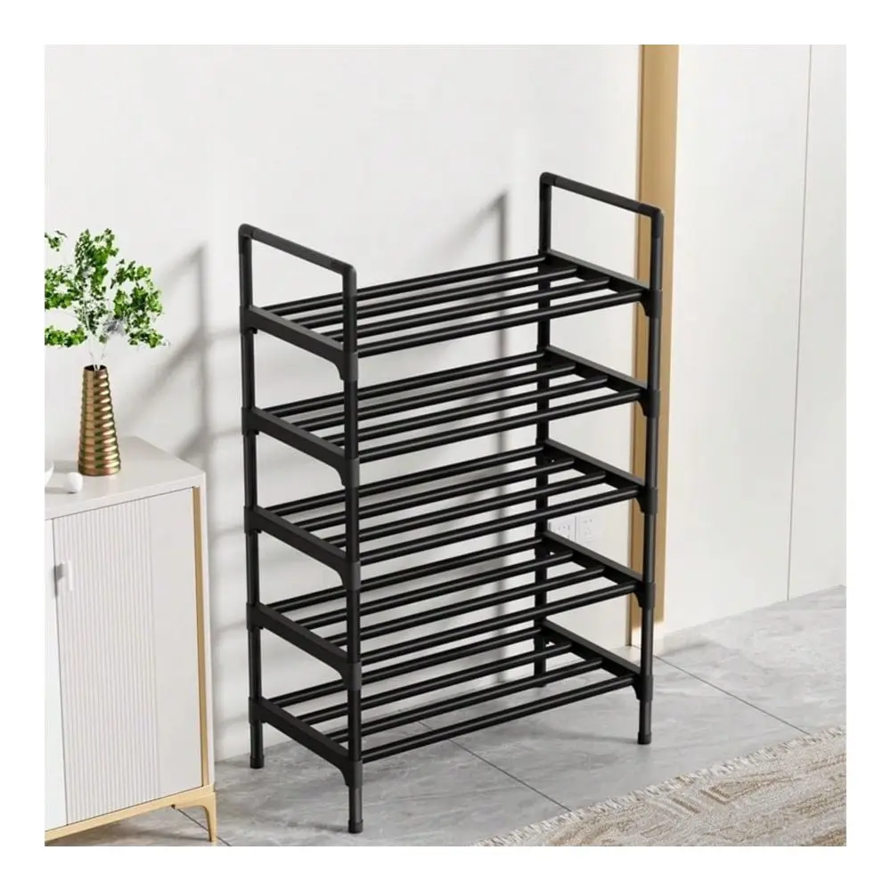 

Stackable Single Row Shoe Storage Rack, Independent Shoe Dividers For Porch Closet Bedroom Hallway Terrace Slight Paint Peeling