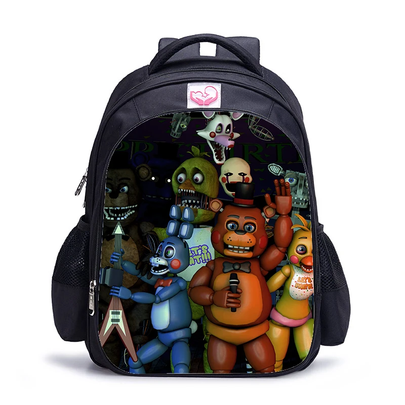 16 Inch FNAF Backpack For Teen BEAR Primary Backpack Boys Girls School Bags Backpacks Kids Cartoon Mochila Sac A Doc