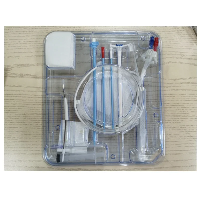 Long Term Permanent Hemodialysis Catheter HC Kit double lumen hemodialysis catheter 15FR 19/23/25/28/33/35cm