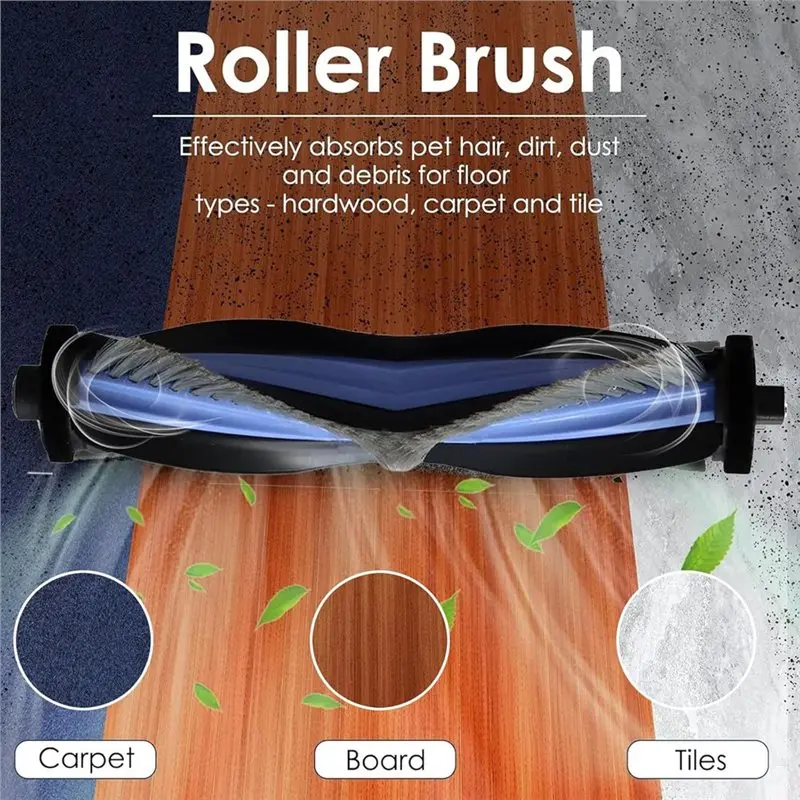 For Lefant M3 Sweeping Machine Accessories- Main Side Brush, Mop Filter& Dust Bags(26 Pcs)