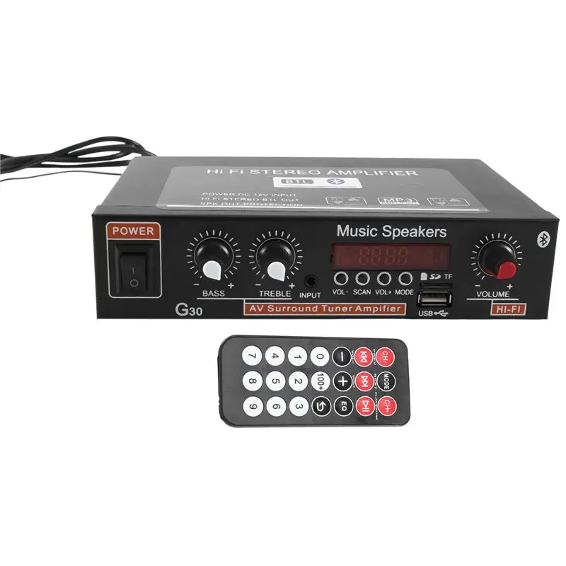 Excellent-1 PCS European Regulations G30 Digital Power Amplifier 800W Power Audio Amplifier General Car Supplies EU Plug