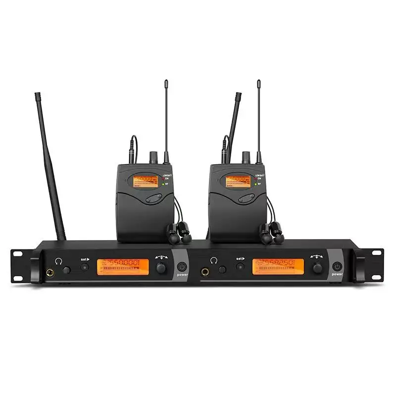 

Wireless Stage Ear Return Dual Channel Transmission Band Return Drag Two Performance UHF Monitoring System