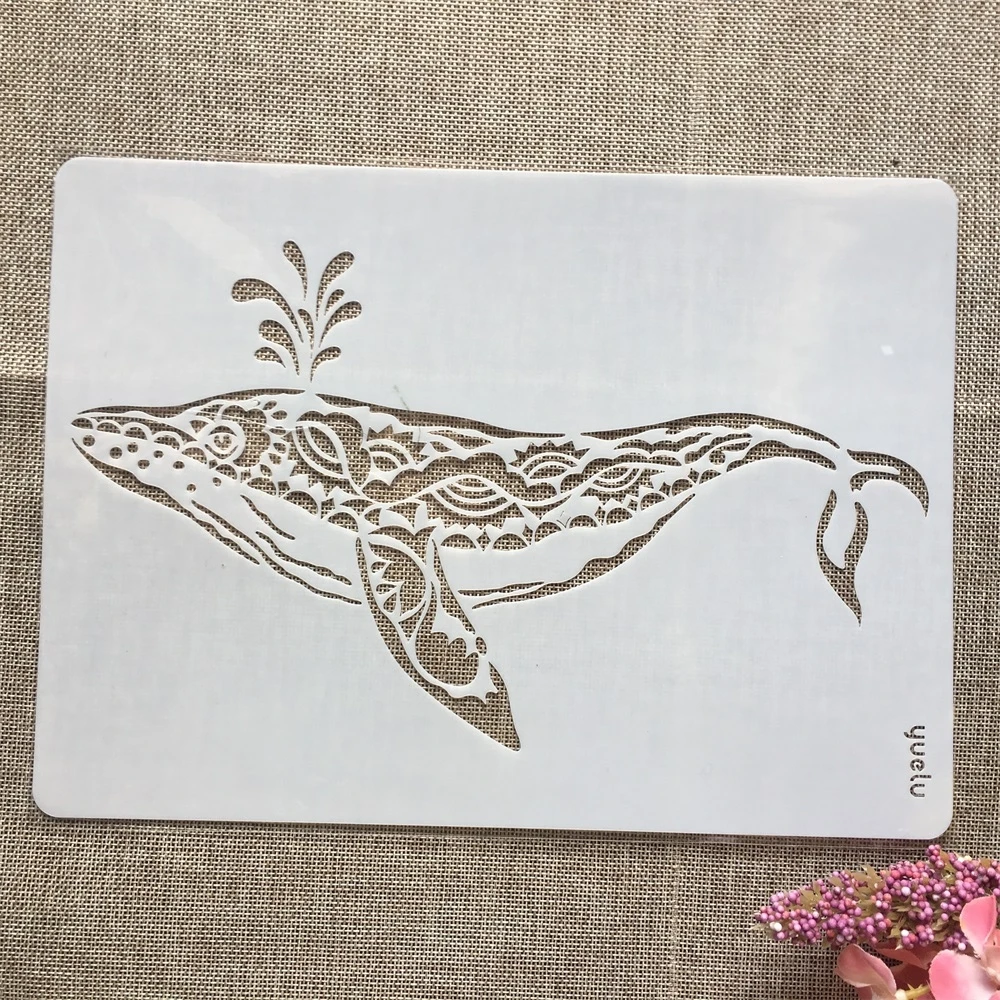 Imagem -04 - Unicórnio Flamingo Papagaio Faça Você Mesmo Camadas Estênceis Pintura Scrapbook Coloração Gravação Álbum Modelo Decorativo Peças a4 29cm