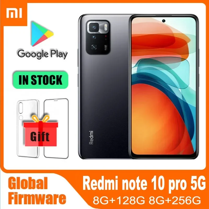 xiaomi redmi note 10 pro smartphone celular celular 5g 6gb 128gb dimensao 1100 android 11 65 64mp firmware global usado 01