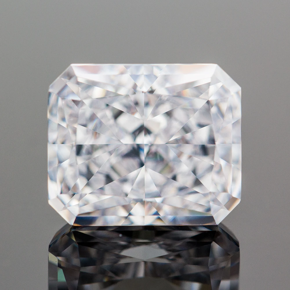 New Crushed Ice Cut Cubic Zirconia White Color Radiant Crushed Shape High Carbon Diamonds 4K Cutting 5A Quality CZ Gemstones