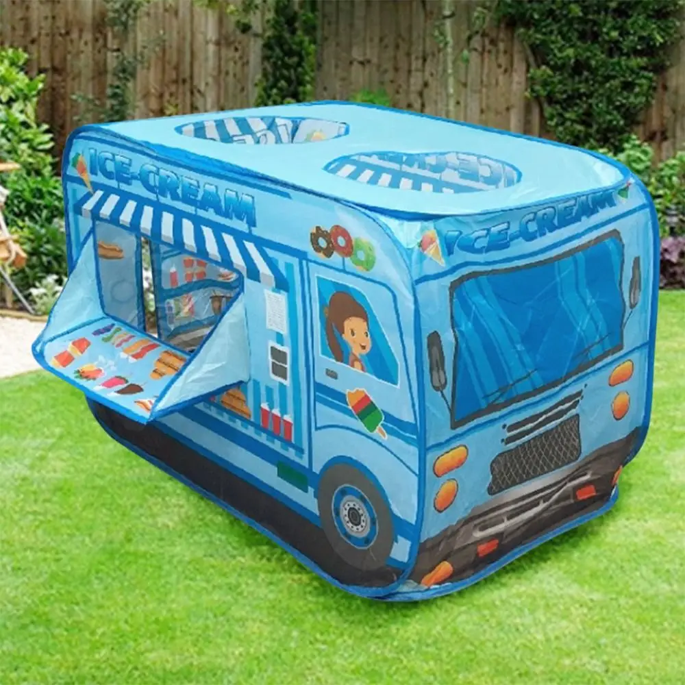 Tente de crème glacée pliable pour enfants, jouets, tente de jeu robuste pour enfants, pratique avec sac de transport, maison de jeu pour salle d'enfant