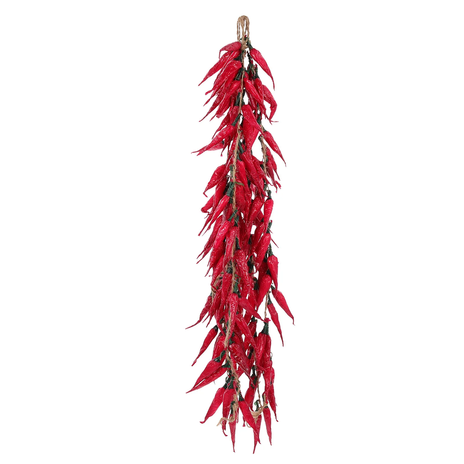 

5 Pcs Chili Pepper Model Decoration Red Farmhouse Skewers Hanging Fake Window Pendant Ornament Foam Simulation Pendants