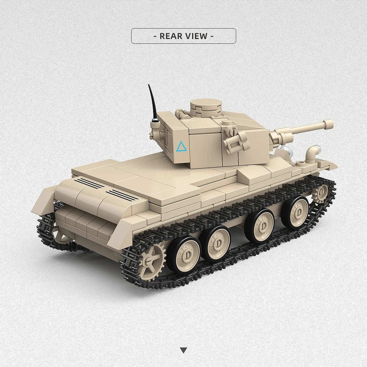 Military Tank Assembled Kit British Infantry Tank MK III Replica Educational Model For Men Boys Hobby Table Display Gift