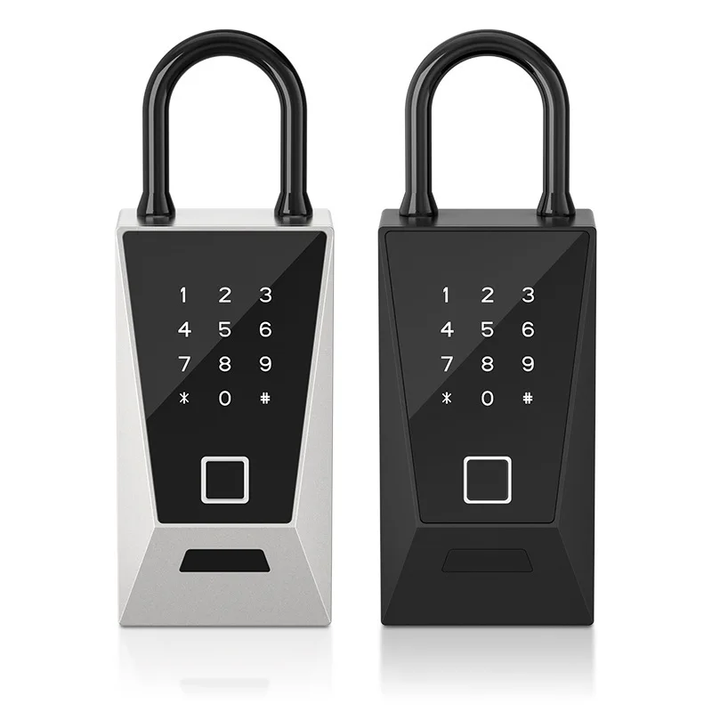 

Smart Password Fingerprint IC Card Key Box Home Security Home Alarm Safe Box