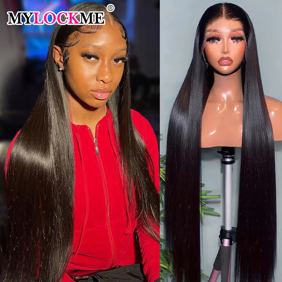 26 28 30 32Inch Straight Lace Front Wig Human Hair 13x4 13x6 Glueless Lace Frontal Wig Brazilian Human Hair Cheap Wigs On Sale