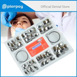 PIORPOY 100pcs/Box Dental Sectional Matrix System Dental Sectional Matrix Band Resin Clamping/Seperating Ring Dentist Tools
