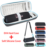 ZOPRORE Hard EVA Outdoor Travel Bags Carry Storage Box + Soft Silicone Case For JBL Flip 6 Bluetooth Speaker for JBL Flip6 Case