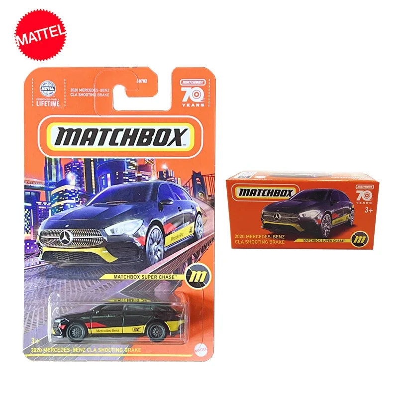 Original Mattel Matchbox Super Chase Car 1/64 70Years 2020 Mercedes-Benz CLA Shooting Brake Vehicle Toys for Boy Collection Gift