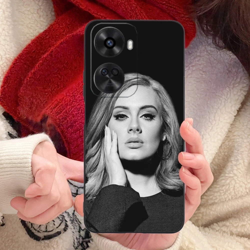 Cool Adele Adkins Mobile Cell Phone Case for Huawei Nova 12 11 10 9 8 7 Pro SE 5G Black Soft Phone Cover Shell