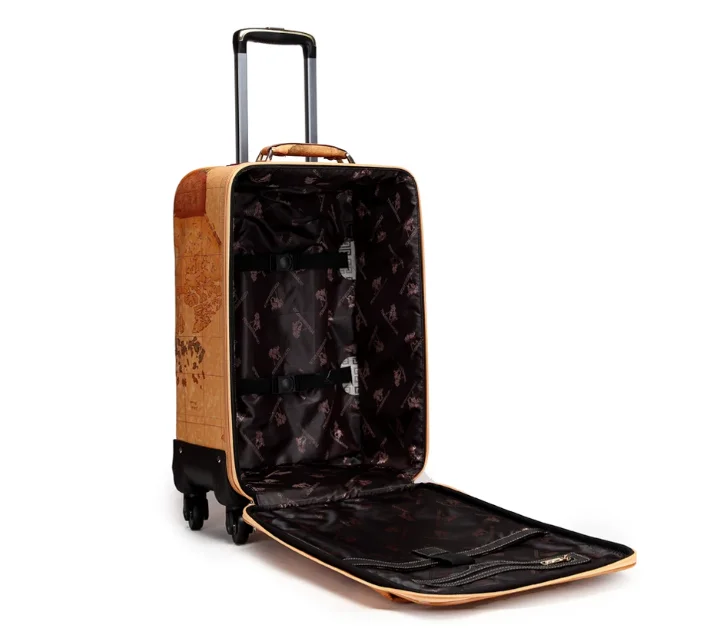 Travel Rolling luggage Suitcase PU Spinner suitcases Travel Luggage bags On Wheels Travel Wheeled Suitcase women trolley bags